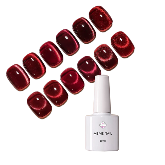 Ruby Cat Eye Nail Gel
