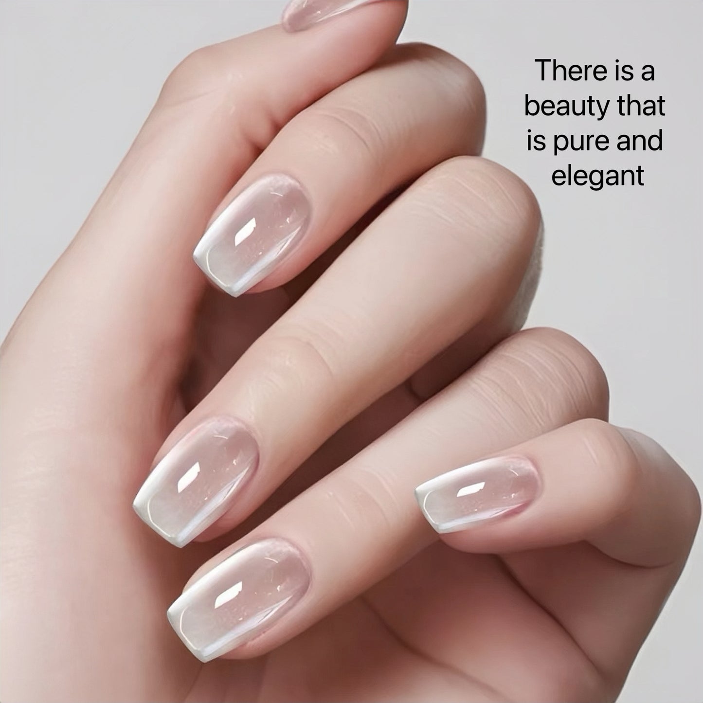 White shimmer cat eyes