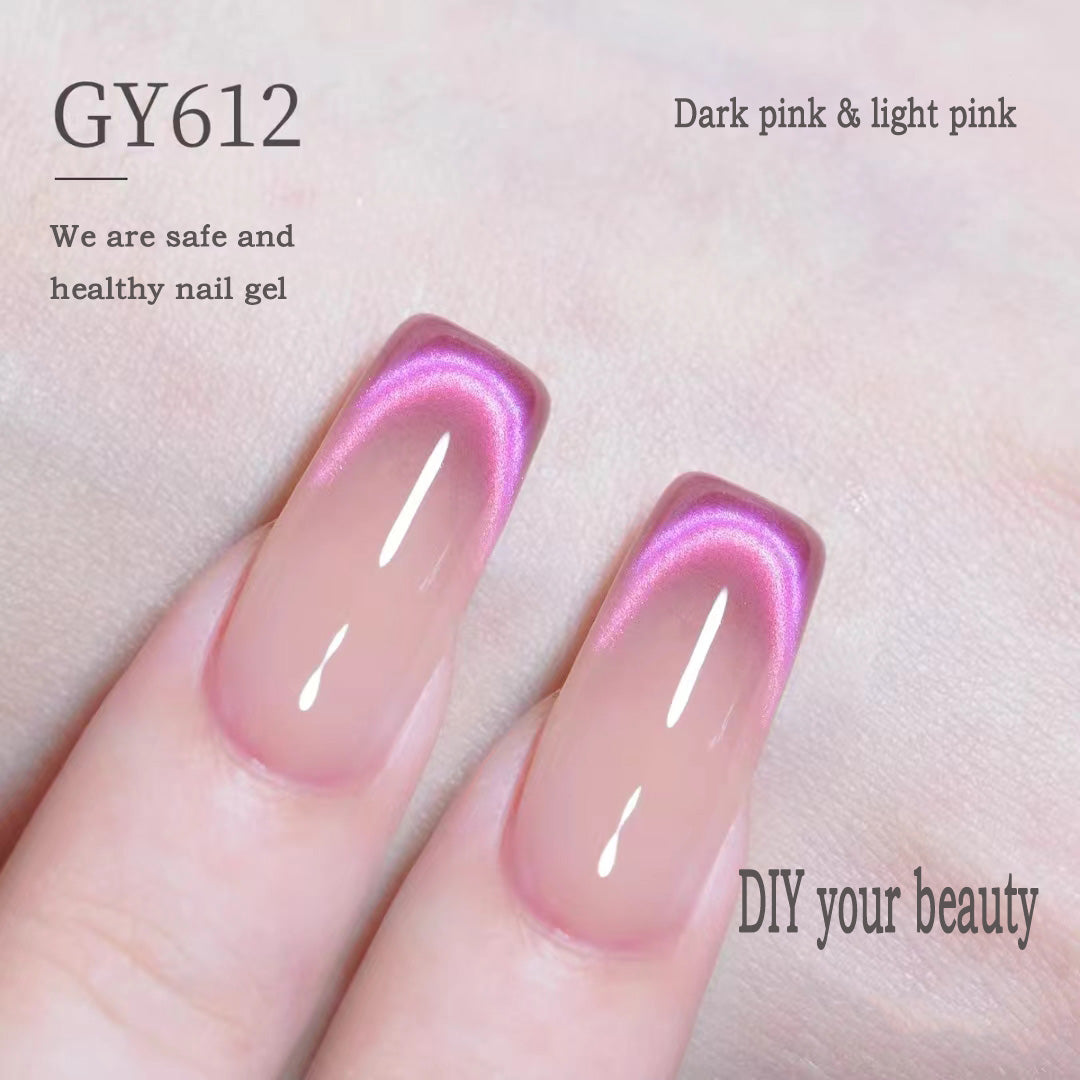 Dual-color Cat Eye Magnetic Gel Polish