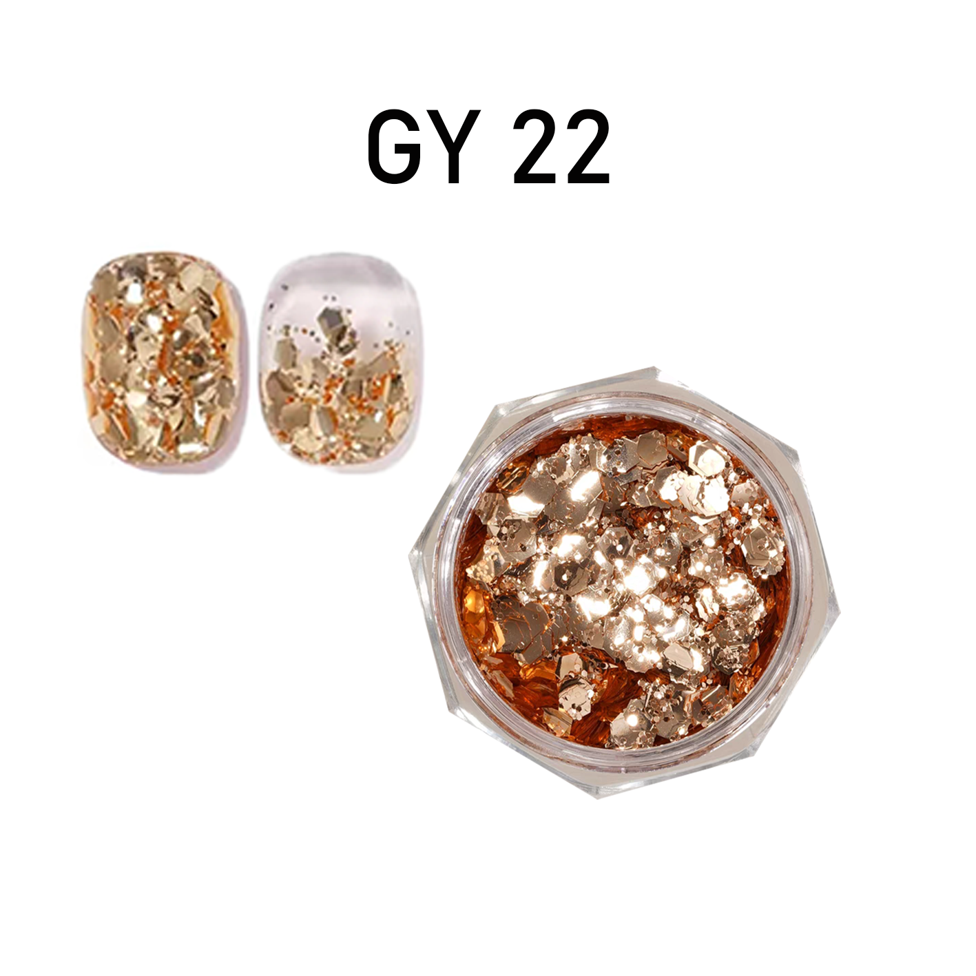 Multi-color nail polish sequins