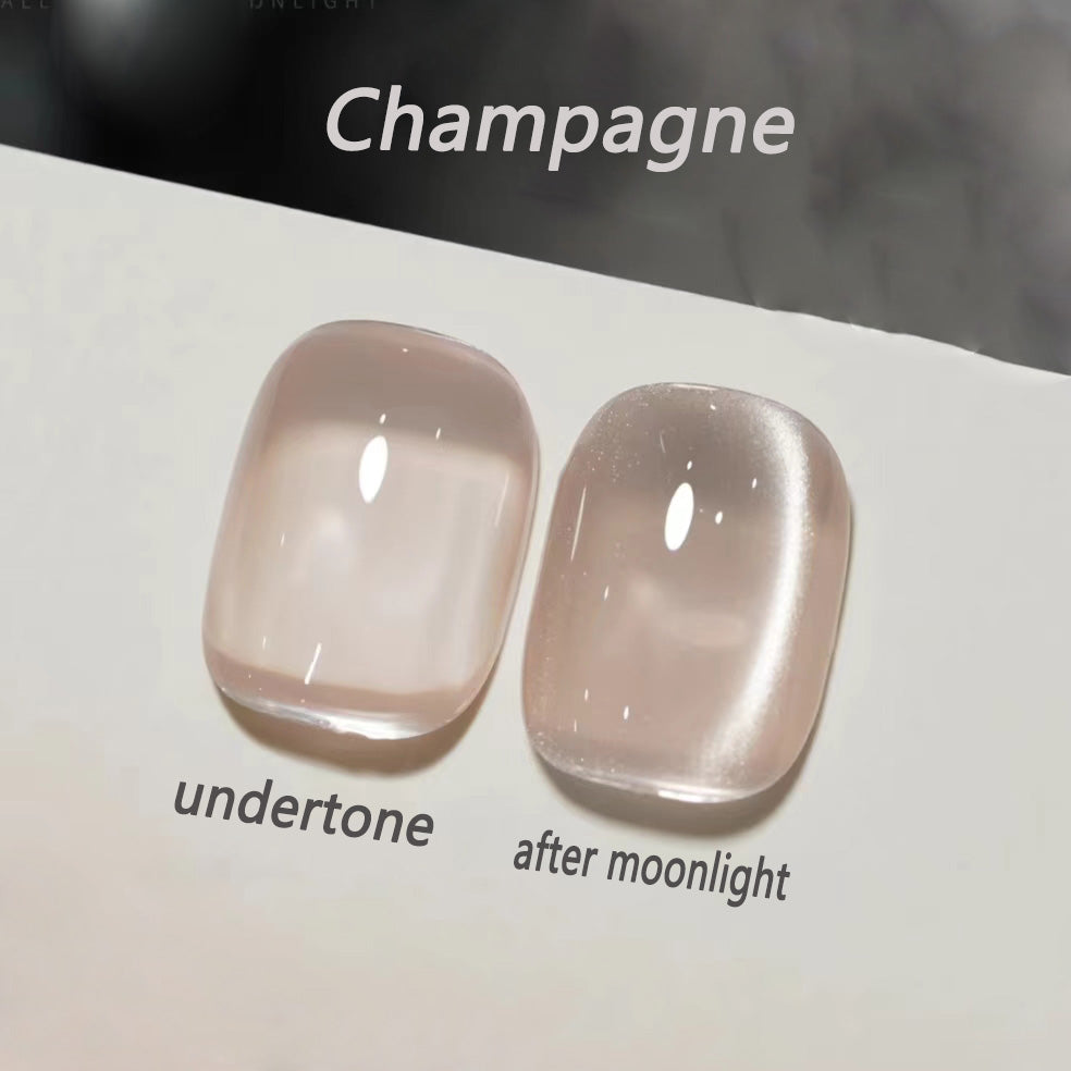 White shimmer cat eyes