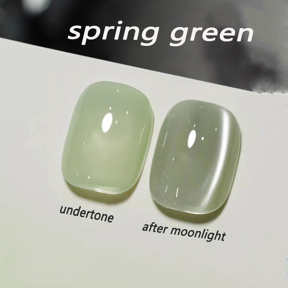 White shimmer cat eyes