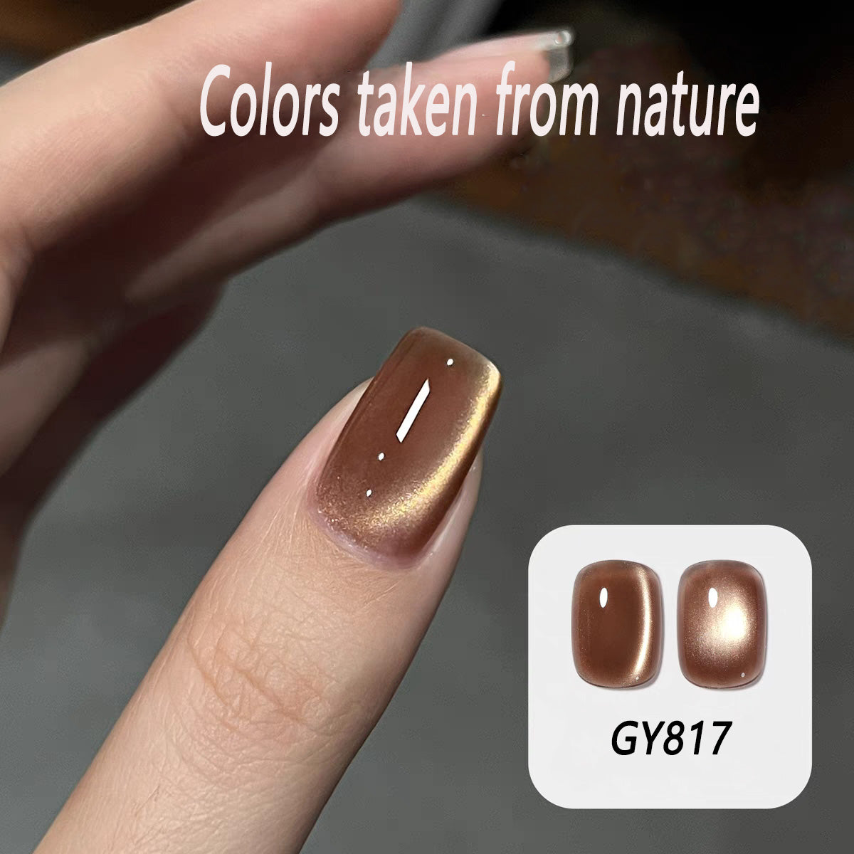 Amber Glimmer（Brown Cat Eye Gel Polish）
