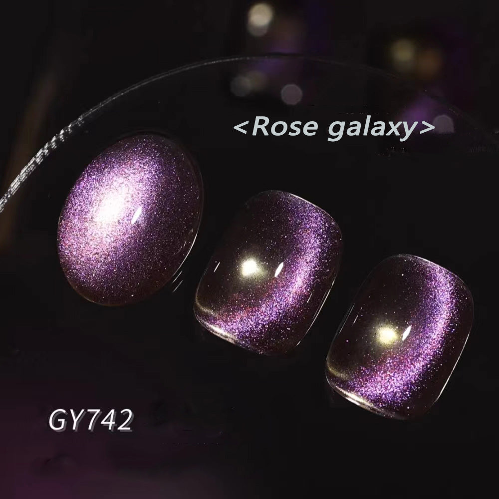 Flash Galaxy cat Eye nail gel