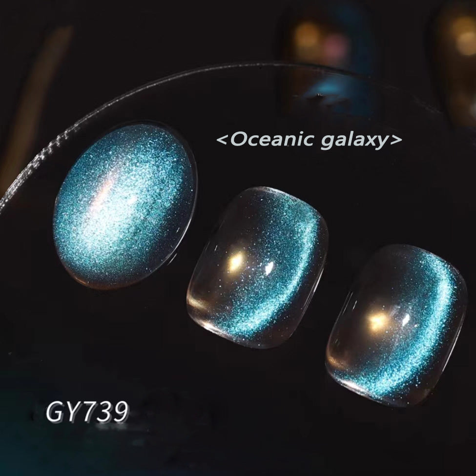 Flash Galaxy cat Eye nail gel