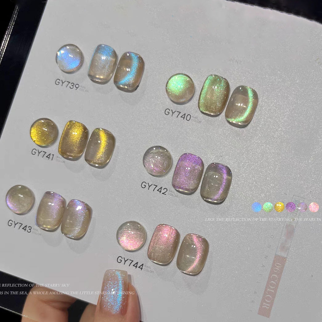 Flash Galaxy cat Eye nail gel
