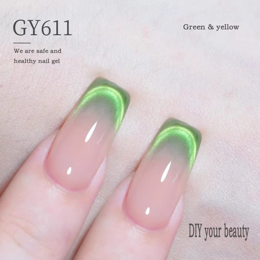 Dual-color Cat Eye Magnetic Gel Polish