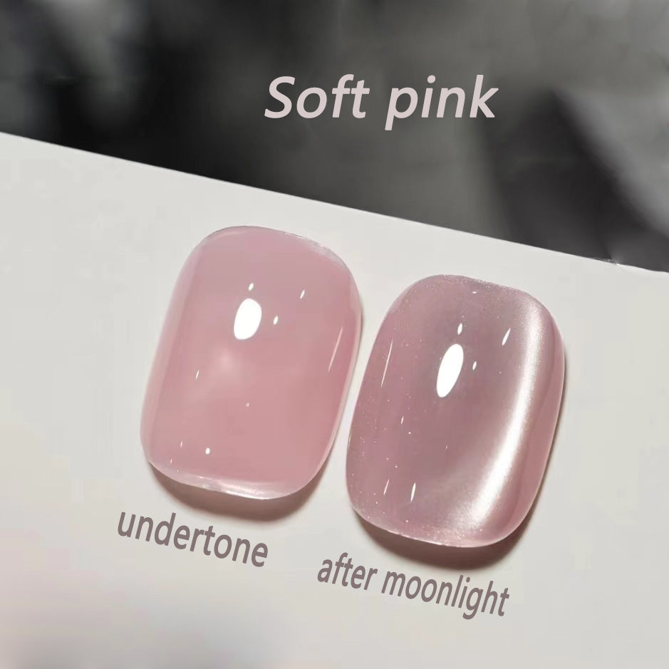 White shimmer cat eyes