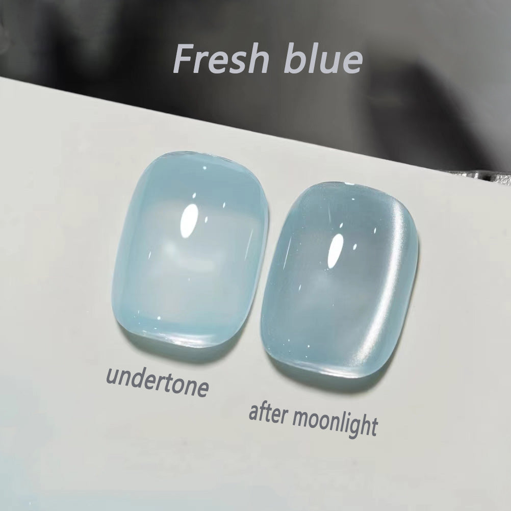 White shimmer cat eyes