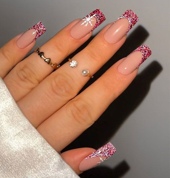 Multi-color nail polish sequins